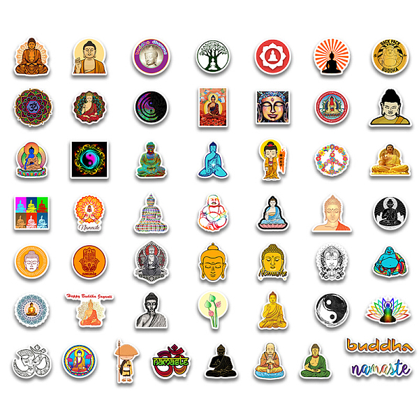 PandaHall 100Pcs Buddhism Lotus Stickers for Laptop Motorcycle Bicycle Skateboard Luggage Decal Graffiti Patches, Buddha Pattern..., Multicolor
PandaHall 100Pcs Buddhism Lotus Stickers for Laptop Motorcycle Bicycle Skateboard Luggage Decal Graffiti Patches, Buddha Pattern..., Multicolor
