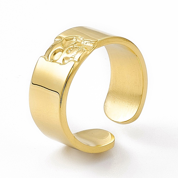 PandaHall Ion Plating(IP) 304 Stainless Steel Cuff Ring for Women, Skull Carved Wide Band Open Rings, Real 14K Gold Plated, 8.5mm, Inner...
PandaHall Ion Plating(IP) 304 Stainless Steel Cuff Ring for Women, Skull Carved Wide Band Open Rings, Real 14K Gold Plated, 8.5mm, Inner...