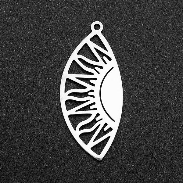 PandaHall 201 Stainless Steel Pendants, Laser Cut, Eye with Sun, Stainless Steel Color, 35x15x1mm, Hole: 1.5mm 201 Stainless Steel Eye
PandaHall 201 Stainless Steel Pendants, Laser Cut, Eye with Sun, Stainless Steel Color, 35x15x1mm, Hole: 1.5mm 201 Stainless Steel Eye