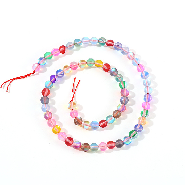 PandaHall Synthetic Moonstone Beads Strands, Holographic Beads, Dyed, Frosted, Round, Mixed Color, 6mm, Hole: 0.5mm, 65pcs/strand, 15.7 inch..., Multicolor
PandaHall Synthetic Moonstone Beads Strands, Holographic Beads, Dyed, Frosted, Round, Mixed Color, 6mm, Hole: 0.5mm, 65pcs/strand, 15.7 inch..., Multicolor