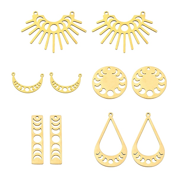 PandaHall 10Pcs 5 Style 201 Stainless Steel Pendants, with 304 Stainless Steel Links, Laser Cut, Mixed Shape, Golden, 14~35x8~36x1mm, Hole...
PandaHall 10Pcs 5 Style 201 Stainless Steel Pendants, with 304 Stainless Steel Links, Laser Cut, Mixed Shape, Golden, 14~35x8~36x1mm, Hole...