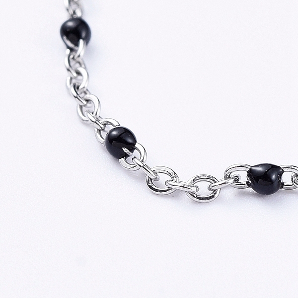 PandaHall Stainless Steel Enamel Cable Chains Necklaces, with Twisted Chains/Curb Chains and Lobster Claw Clasps, Black, 15.94 inch(40.5cm)...
PandaHall Stainless Steel Enamel Cable Chains Necklaces, with Twisted Chains/Curb Chains and Lobster Claw Clasps, Black, 15.94 inch(40.5cm)...