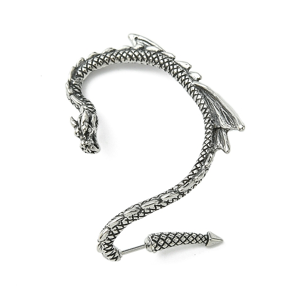 PandaHall 316 Surgical Stainless Steel Cuff Earrings, Left, Dragon, 50x43.5mm 316 Surgical Stainless Steel Dragon
PandaHall 316 Surgical Stainless Steel Cuff Earrings, Left, Dragon, 50x43.5mm 316 Surgical Stainless Steel Dragon