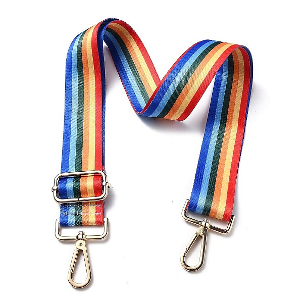 PandaHall Adjustable Nylon Bag Chains Strap, with Light Gold Iron Swivel Clasps, for Bag Replacement Accessories, Colorful, Stripe Pattern...
PandaHall Adjustable Nylon Bag Chains Strap, with Light Gold Iron Swivel Clasps, for Bag Replacement Accessories, Colorful, Stripe Pattern...