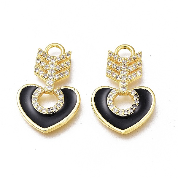 PandaHall Brass Micro Pave Cubic Zirconia Pendants, with Enamel, Long-Lasting Plated, Heart, Golden, Black, 22x14x2.5mm, Hole: 2.5mm...
PandaHall Brass Micro Pave Cubic Zirconia Pendants, with Enamel, Long-Lasting Plated, Heart, Golden, Black, 22x14x2.5mm, Hole: 2.5mm...