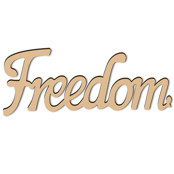 PandaHall Laser Cut Wooden Wall Sculpture, Torus Wall Art, Home Decor Meditation Symbol, Word Freedom, BurlyWood, 10x25cm Wood Word Orange
PandaHall Laser Cut Wooden Wall Sculpture, Torus Wall Art, Home Decor Meditation Symbol, Word Freedom, BurlyWood, 10x25cm Wood Word Orange