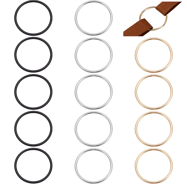 PandaHall WADORN 15Pcs 3 Colors Zinc Alloy Round Rings, Adjustable Buckle, for Bag Straps, Garment Accessories, Mixed Color, 5.65x0.35cm...
PandaHall WADORN 15Pcs 3 Colors Zinc Alloy Round Rings, Adjustable Buckle, for Bag Straps, Garment Accessories, Mixed Color, 5.65x0.35cm...