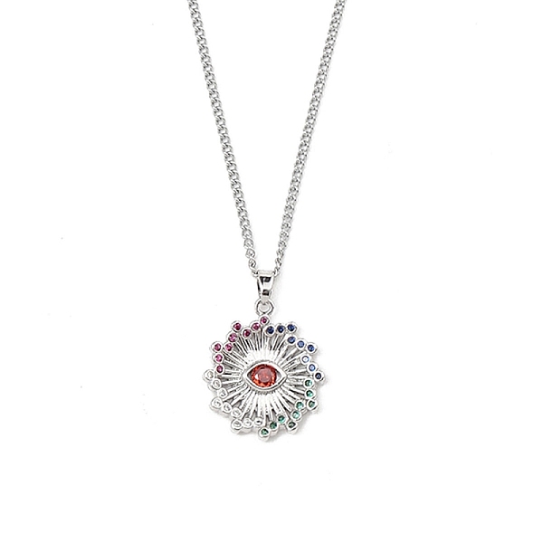 PandaHall Brass Micro Pave FireBrickul Cubic Zirconia Pendant Necklaces, 201 Stainless Steel Chains Necklaces, Eye, 23.62 inch(60cm), Eye..., Red
PandaHall Brass Micro Pave FireBrickul Cubic Zirconia Pendant Necklaces, 201 Stainless Steel Chains Necklaces, Eye, 23.62 inch(60cm), Eye..., Red