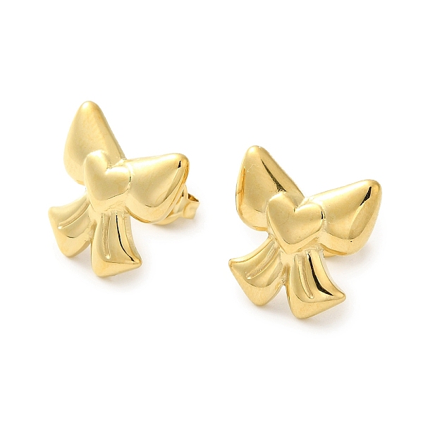PandaHall 304 Stainless Steel Stud Earrings for Women, Bowknot, Real 14K Gold Plated, 15x15mm 304 Stainless Steel Bowknot
PandaHall 304 Stainless Steel Stud Earrings for Women, Bowknot, Real 14K Gold Plated, 15x15mm 304 Stainless Steel Bowknot