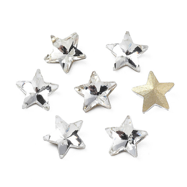 PandaHall Glass Rhinestone Cabochons, Nail Art Decoration Accessories, Faceted, Star, Clear, 7.5x8x3.5mm Glass Star Clear
PandaHall Glass Rhinestone Cabochons, Nail Art Decoration Accessories, Faceted, Star, Clear, 7.5x8x3.5mm Glass Star Clear