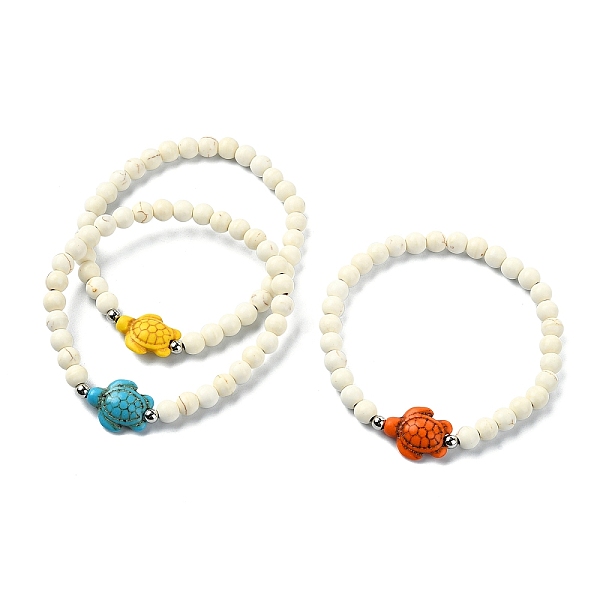 PandaHall Synthetic Magnesite & Turquoise Beaded Stretch Bracelets, Turtle Bracelet for Women, Mixed Color, 1/2 inch(1.4cm), Inner Diameter..., Multicolor
PandaHall Synthetic Magnesite & Turquoise Beaded Stretch Bracelets, Turtle Bracelet for Women, Mixed Color, 1/2 inch(1.4cm), Inner Diameter..., Multicolor