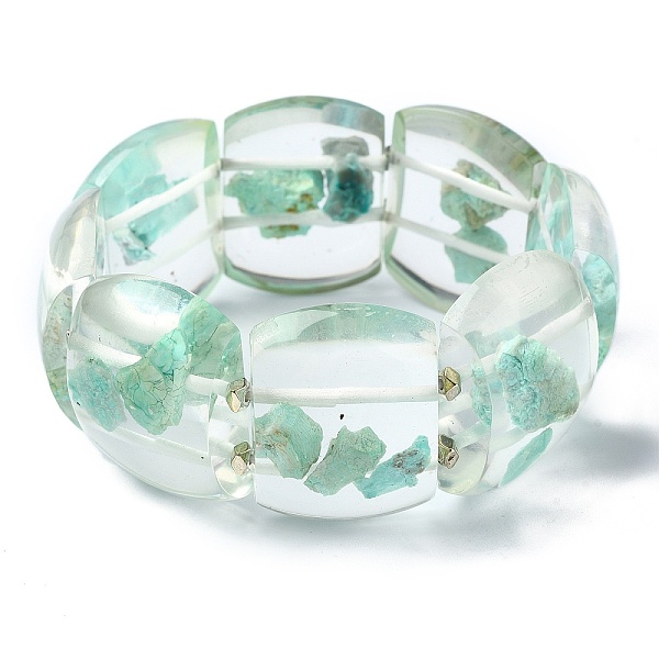 PandaHall Natural Chrysocolla Stretch Bracelets, Epoxy Resin Domino Bracelets for Women, Inner Diameter: 2-3/8 inch(6.1cm) Chrysocolla...
PandaHall Natural Chrysocolla Stretch Bracelets, Epoxy Resin Domino Bracelets for Women, Inner Diameter: 2-3/8 inch(6.1cm) Chrysocolla...