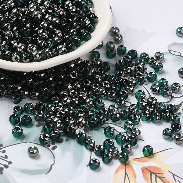 PandaHall Transparent Inside Colours Glass Seed Beads, Half Plated, Round Hole, Round, Light Sea Green, 4x3mm, Hole: 1.2mm, 7650pcs/pound...
PandaHall Transparent Inside Colours Glass Seed Beads, Half Plated, Round Hole, Round, Light Sea Green, 4x3mm, Hole: 1.2mm, 7650pcs/pound...