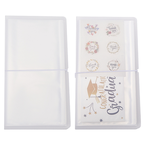 PandaHall Rectangle Plastic Sticker Storage Albums, 100 Sheets Sticker Empty Collection Book, Clear, 265x145x26.5mm, Page: 247x125x0.1mm...
PandaHall Rectangle Plastic Sticker Storage Albums, 100 Sheets Sticker Empty Collection Book, Clear, 265x145x26.5mm, Page: 247x125x0.1mm...