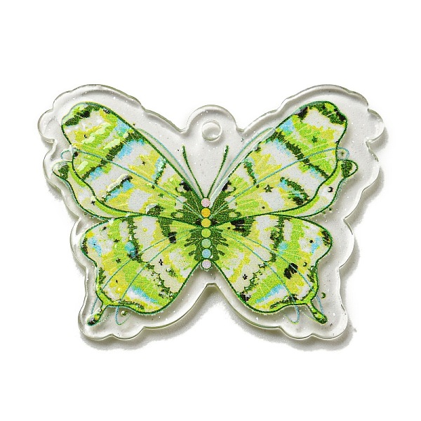 PandaHall Acrylic Pendant, Butterfly, Light Green, 32x42.5x2.5mm, Hole: 2mm Acrylic Butterfly
PandaHall Acrylic Pendant, Butterfly, Light Green, 32x42.5x2.5mm, Hole: 2mm Acrylic Butterfly