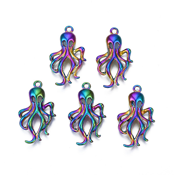 PandaHall Rainbow Color Alloy Pendants, Cadmium Free & Lead Free, Squid, 31x17x4.5mm, Hole: 1.8mm Alloy Other Animal
PandaHall Rainbow Color Alloy Pendants, Cadmium Free & Lead Free, Squid, 31x17x4.5mm, Hole: 1.8mm Alloy Other Animal