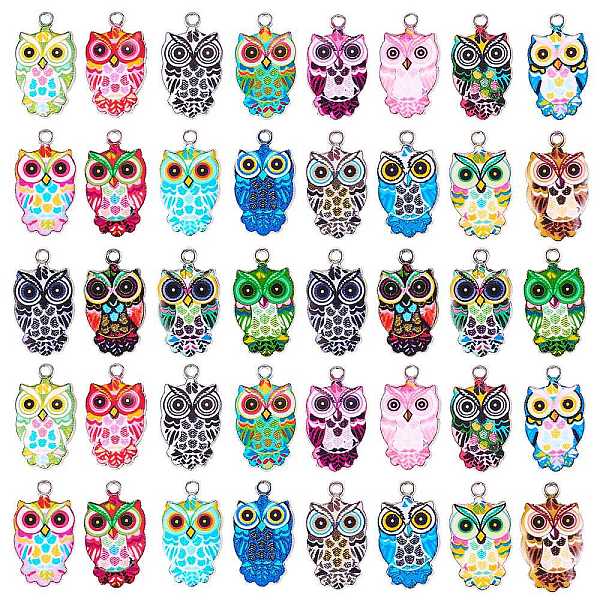 PandaHall 2Sets Alloy Enamel Pendants, Platinum, Owl, Mixed Color, 23x13x2mm, Hole: 1.6mm, 20pcs/set, 2sets Alloy+Enamel Owl Multicolor
PandaHall 2Sets Alloy Enamel Pendants, Platinum, Owl, Mixed Color, 23x13x2mm, Hole: 1.6mm, 20pcs/set, 2sets Alloy+Enamel Owl Multicolor