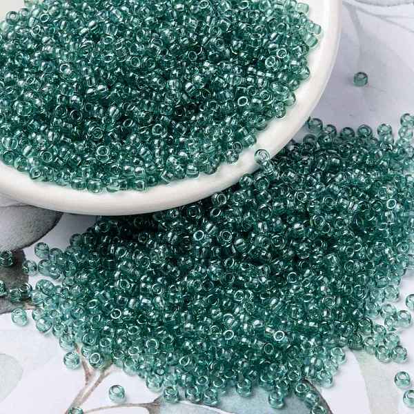 PandaHall MIYUKI Round Rocailles Beads, Japanese Seed Beads, (RR2445) Transparent Sea Foam Luster, 8/0, 3mm, Hole: 1mm, about..., Cyan
PandaHall MIYUKI Round Rocailles Beads, Japanese Seed Beads, (RR2445) Transparent Sea Foam Luster, 8/0, 3mm, Hole: 1mm, about..., Cyan