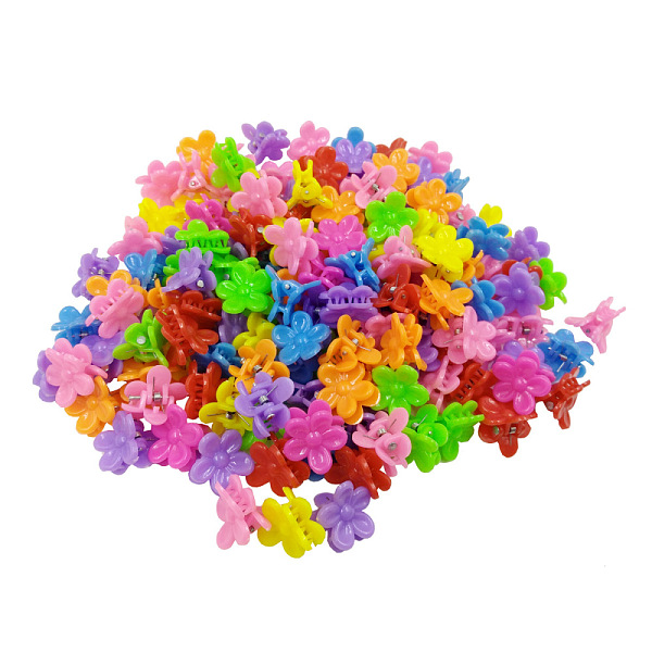 PandaHall Kids Hair Accessories, Plastic Claw Hair Clips, Flower, Mixed Color, 19x19mm, about 100pcs/bag Plastic Multicolor
PandaHall Kids Hair Accessories, Plastic Claw Hair Clips, Flower, Mixed Color, 19x19mm, about 100pcs/bag Plastic Multicolor