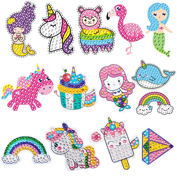 PandaHall Unicorn/Mermaid/Rainbow DIY Diamond Painting Sticker Kit, Including Resin Rhinestones Bag, Diamond Sticky Pen, Tray Plate and Glue..., Multicolor
PandaHall Unicorn/Mermaid/Rainbow DIY Diamond Painting Sticker Kit, Including Resin Rhinestones Bag, Diamond Sticky Pen, Tray Plate and Glue..., Multicolor