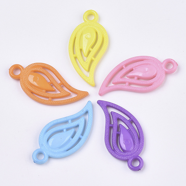 PandaHall Opaque Acrylic Pendants, Leaf, Mixed Color, 36x17x4mm, Hole: 3mm, about 580pcs/500g Acrylic Leaf Multicolor
PandaHall Opaque Acrylic Pendants, Leaf, Mixed Color, 36x17x4mm, Hole: 3mm, about 580pcs/500g Acrylic Leaf Multicolor