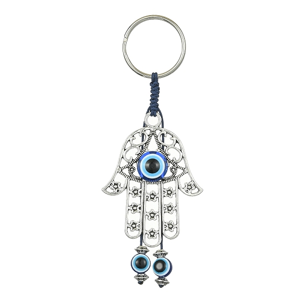 PandaHall Alloy with Resin Evil Eye Charms Keychains, with Iron Split Ring, Hamsa Hand, 10.6cm Alloy Hamsa Hand
PandaHall Alloy with Resin Evil Eye Charms Keychains, with Iron Split Ring, Hamsa Hand, 10.6cm Alloy Hamsa Hand