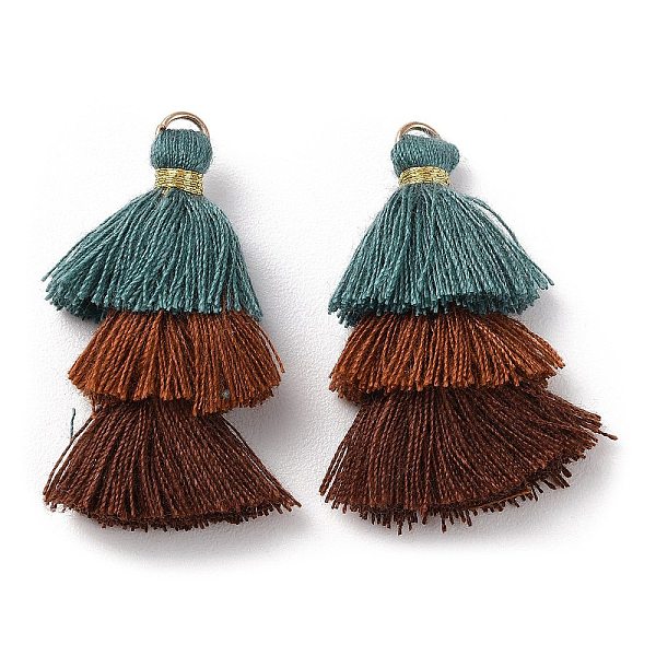 PandaHall Polycotton Tassel Pendant Decorations, with Iron Loops, Teal, 34~45x4~5mm, Hole: 3mm Polycotton Cyan
PandaHall Polycotton Tassel Pendant Decorations, with Iron Loops, Teal, 34~45x4~5mm, Hole: 3mm Polycotton Cyan