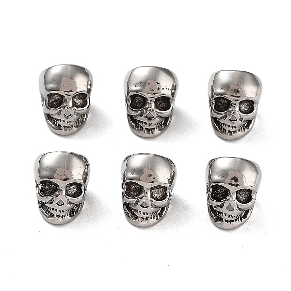PandaHall 316 Surgical Stainless Steel Beads, Large Hole Beads, Skull, Antique Silver, 10x8x9.5mm, Hole: 5.7mm 316 Surgical Stainless Steel...
PandaHall 316 Surgical Stainless Steel Beads, Large Hole Beads, Skull, Antique Silver, 10x8x9.5mm, Hole: 5.7mm 316 Surgical Stainless Steel...