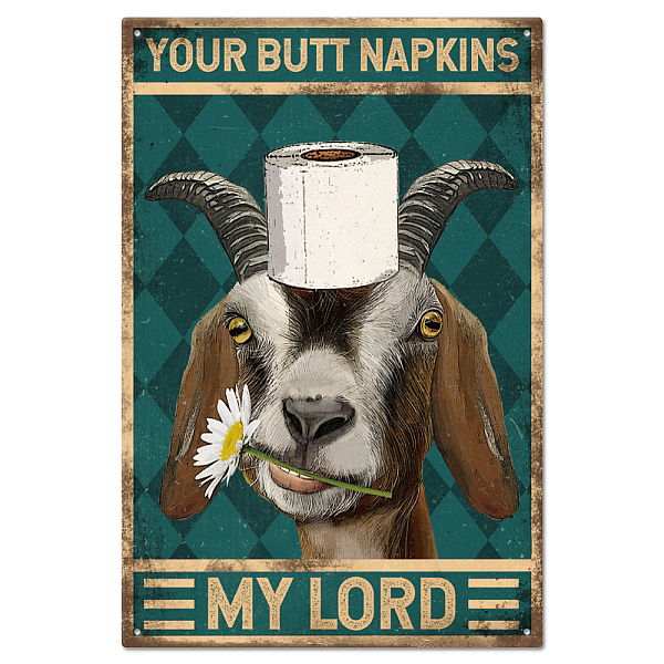 PandaHall GLOBLELAND Vintage Goat and Funny Text Metal Tin Sign for Bathroom Garage Man Retro Personalized Signs Garden Cave Signs Art...
PandaHall GLOBLELAND Vintage Goat and Funny Text Metal Tin Sign for Bathroom Garage Man Retro Personalized Signs Garden Cave Signs Art...