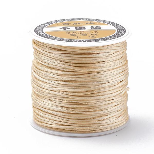 PandaHall Nylon Thread, Rattail Satin Cord, Light Khaki, about 1mm, about 76.55 yards(70m)/roll Nylon
PandaHall Nylon Thread, Rattail Satin Cord, Light Khaki, about 1mm, about 76.55 yards(70m)/roll Nylon