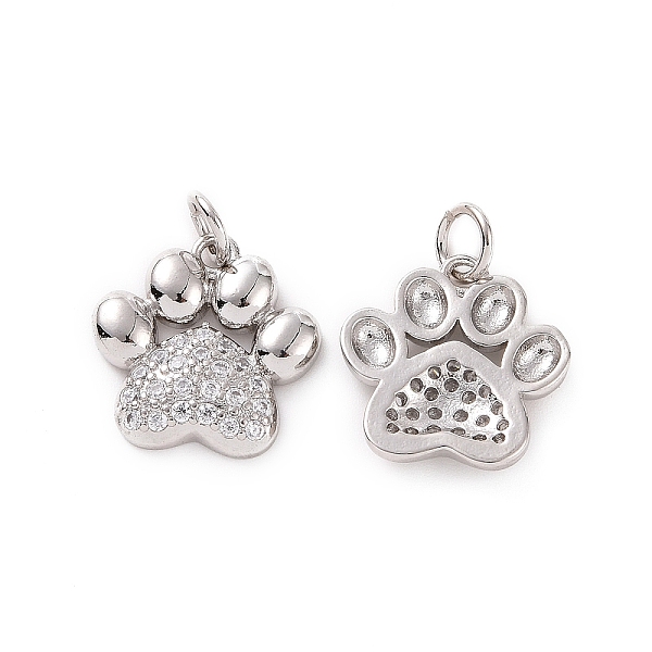 PandaHall Rack Plating Brass Micro Pave Cubic Zirconia Charms, with Jump Ring, Long-Lasting Plated, Cadmium Free & Lead Free, Dog's Paw..., Clear
PandaHall Rack Plating Brass Micro Pave Cubic Zirconia Charms, with Jump Ring, Long-Lasting Plated, Cadmium Free & Lead Free, Dog's Paw..., Clear