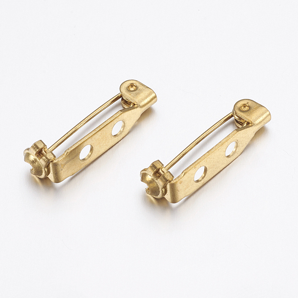 PandaHall Brass Pin Brooch Back Bar Findings, Raw(Unplated), 21x4.5x5mm, Hole: 2mm, Pin: 0.6mm Brass
PandaHall Brass Pin Brooch Back Bar Findings, Raw(Unplated), 21x4.5x5mm, Hole: 2mm, Pin: 0.6mm Brass