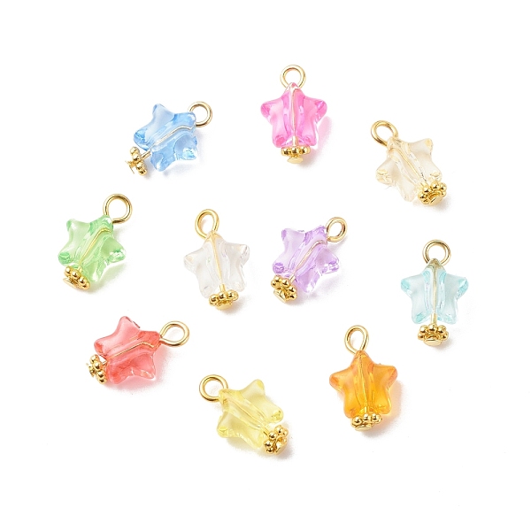PandaHall Transparent Acrylic Pendants, with Iron Finding, Star Pattern, 14.5x9x5.5mm, Hole: 2mm Iron+Acrylic Star Multicolor
PandaHall Transparent Acrylic Pendants, with Iron Finding, Star Pattern, 14.5x9x5.5mm, Hole: 2mm Iron+Acrylic Star Multicolor