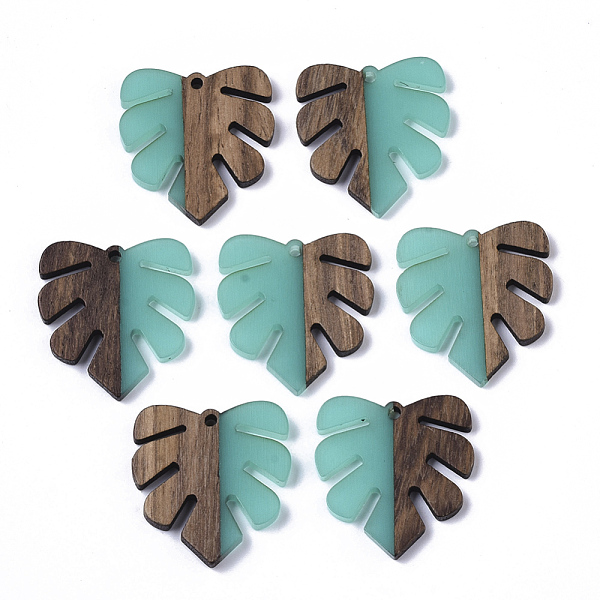 PandaHall Resin & Walnut Wood Pendants, Tropical Leaf Charms, Monstera Leaf Pendant, Dark Turquoise, 30x28x3.5mm, Hole: 2mm Resin+Wood Leaf..., Cyan
PandaHall Resin & Walnut Wood Pendants, Tropical Leaf Charms, Monstera Leaf Pendant, Dark Turquoise, 30x28x3.5mm, Hole: 2mm Resin+Wood Leaf..., Cyan