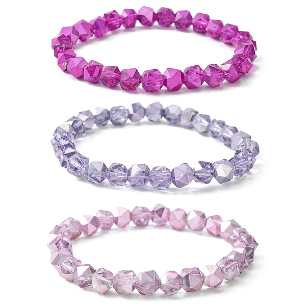 PandaHall Star Cut Round Glass Bead Stretch Bracelets for Women, Mixed Color, Inner Diameter: 2~2-1/8 inch(5~5.3cm), 3pcs/set Glass Round..., Multicolor
PandaHall Star Cut Round Glass Bead Stretch Bracelets for Women, Mixed Color, Inner Diameter: 2~2-1/8 inch(5~5.3cm), 3pcs/set Glass Round..., Multicolor