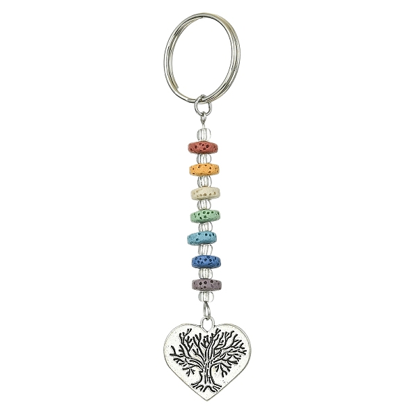 PandaHall Chakra Natural Lava Rock & Alloy Tree of Life Pendant Keychain, with Iron Split Key Rings, Antique Silver, 10.5cm Alloy Tree of...
PandaHall Chakra Natural Lava Rock & Alloy Tree of Life Pendant Keychain, with Iron Split Key Rings, Antique Silver, 10.5cm Alloy Tree of...