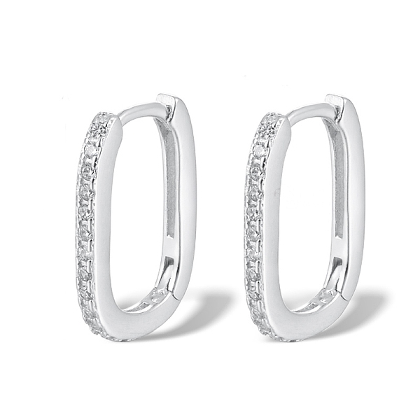 PandaHall Rhodium Plated 925 Sterling Silver Micro Pave Cubic Zirconia Hoop Earrings for Women, Oval, Platinum, 14x10x1.5mm Cubic Zirconia
PandaHall Rhodium Plated 925 Sterling Silver Micro Pave Cubic Zirconia Hoop Earrings for Women, Oval, Platinum, 14x10x1.5mm Cubic Zirconia