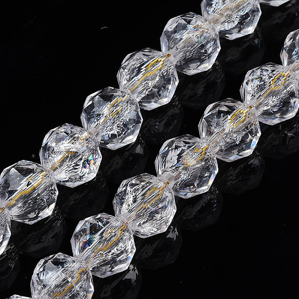 PandaHall Transparent Crackle Glass Beads Strands, Faceted, Rondelle, Clear, 8x7.5mm, Hole: 1.2mm, about 50Pcs/strand, 14.96 inch(38cm)...
PandaHall Transparent Crackle Glass Beads Strands, Faceted, Rondelle, Clear, 8x7.5mm, Hole: 1.2mm, about 50Pcs/strand, 14.96 inch(38cm)...