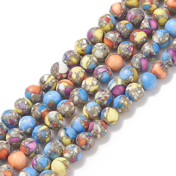 PandaHall Assembled Natural & Dyed Magnesite Beads, Round, Colorful, 6~6.5mm, Hole: 1.2mm, about 62~64pcs/strand, 14.96~15.35 inch(38~39cm)...
PandaHall Assembled Natural & Dyed Magnesite Beads, Round, Colorful, 6~6.5mm, Hole: 1.2mm, about 62~64pcs/strand, 14.96~15.35 inch(38~39cm)...