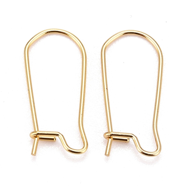 PandaHall 316 Surgical Stainless Steel Hoop Earring Findings, Kidney Ear Wires, Real 18k Gold Plated, 10 Gauge, 20x9x2.5mm, Pin: 0.7mm 316...
PandaHall 316 Surgical Stainless Steel Hoop Earring Findings, Kidney Ear Wires, Real 18k Gold Plated, 10 Gauge, 20x9x2.5mm, Pin: 0.7mm 316...