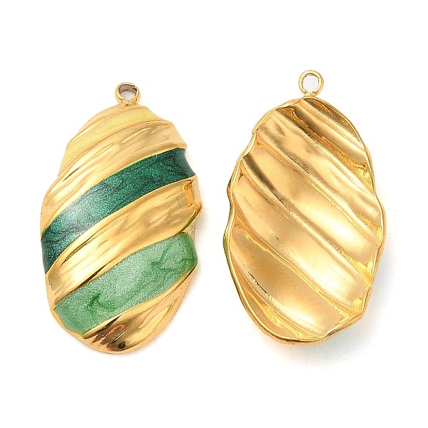 PandaHall Enamel Pendants, with 304 Stainless Steel Finding, Real 18K Gold Plated, Oval Charm, Light Green, 26.5x14.5x4mm, Hole: 1.4mm...
PandaHall Enamel Pendants, with 304 Stainless Steel Finding, Real 18K Gold Plated, Oval Charm, Light Green, 26.5x14.5x4mm, Hole: 1.4mm...