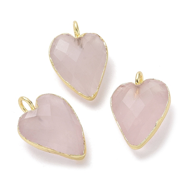 PandaHall Natural Rose Quartz Pendants, Faceted Heart Charms, with Golden Plated Brass Edge Loops, 18x12x6mm, Hole: 2.5~3mm Rose Quartz...
PandaHall Natural Rose Quartz Pendants, Faceted Heart Charms, with Golden Plated Brass Edge Loops, 18x12x6mm, Hole: 2.5~3mm Rose Quartz...