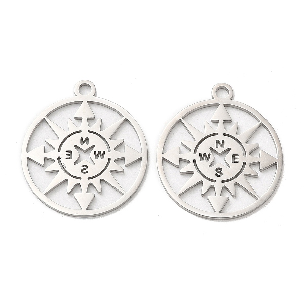 PandaHall 304 Stainless Steel Pendants, Flat Round with Compass Charm, Stainless Steel Color, 27x24x1mm, Hole: 2.2mm 304 Stainless Steel...
PandaHall 304 Stainless Steel Pendants, Flat Round with Compass Charm, Stainless Steel Color, 27x24x1mm, Hole: 2.2mm 304 Stainless Steel...