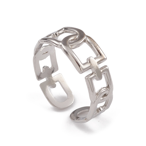 PandaHall 304 Stainless Steel Hollow Arch Open Cuff Rings for Women, Stainless Steel Color, Inner Diameter: 17.4mm 304 Stainless Steel
PandaHall 304 Stainless Steel Hollow Arch Open Cuff Rings for Women, Stainless Steel Color, Inner Diameter: 17.4mm 304 Stainless Steel