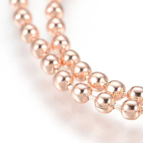 PandaHall Stainless Steel Ball Chain Necklace Making, Rose Gold, 21.6 inch(55cm), 2.5mm Stainless Steel
PandaHall Stainless Steel Ball Chain Necklace Making, Rose Gold, 21.6 inch(55cm), 2.5mm Stainless Steel
