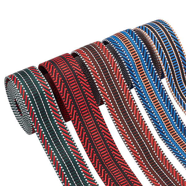 PandaHall WADORN 5Pcs 5 Colors Bohemian Style Polyester Striped Ribbon, Garment Accessories, Mixed Color, 1-1/2 inch(38mm), about 2 yards/pc..., Multicolor
PandaHall WADORN 5Pcs 5 Colors Bohemian Style Polyester Striped Ribbon, Garment Accessories, Mixed Color, 1-1/2 inch(38mm), about 2 yards/pc..., Multicolor