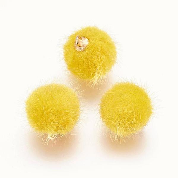 PandaHall Handmade Plush Cloth Fabric Covered, with CCB Plastic Findings, Round, Golden, Yellow, 17x15mm, Hole: 1.5mm Cloth Round Yellow
PandaHall Handmade Plush Cloth Fabric Covered, with CCB Plastic Findings, Round, Golden, Yellow, 17x15mm, Hole: 1.5mm Cloth Round Yellow