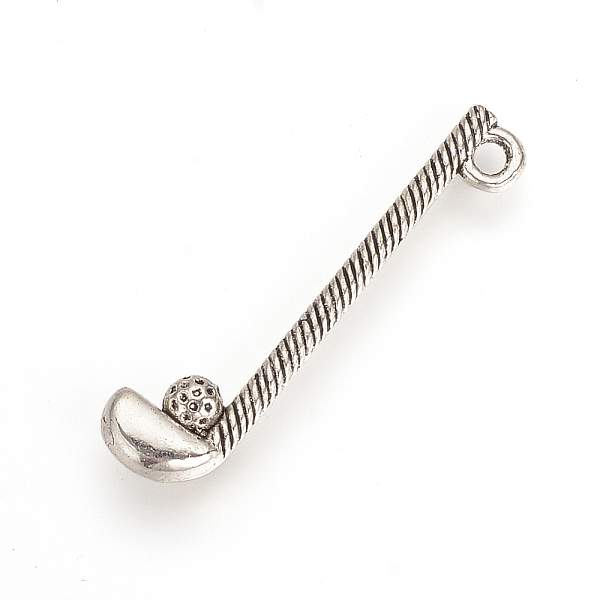 PandaHall Tibetan Style Alloy Pendants, Golf, Cadmium Free & Lead Free, Antique Silver, 32x12x4mm, Hole: 2mm Alloy Sports
PandaHall Tibetan Style Alloy Pendants, Golf, Cadmium Free & Lead Free, Antique Silver, 32x12x4mm, Hole: 2mm Alloy Sports