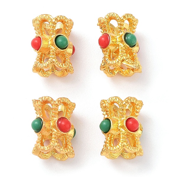 PandaHall Alloy Beads, with Plastic Cabochons, Column, Colorful, 9x6.5mm, Hole: 1.6mm Alloy+Acrylic Column
PandaHall Alloy Beads, with Plastic Cabochons, Column, Colorful, 9x6.5mm, Hole: 1.6mm Alloy+Acrylic Column