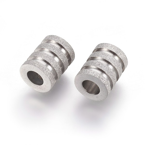 PandaHall 304 Stainless Steel European Beads, Large Hole Beads, Grooved Column, Stainless Steel Color, 10x8mm, Hole: 4mm 304 Stainless Steel...
PandaHall 304 Stainless Steel European Beads, Large Hole Beads, Grooved Column, Stainless Steel Color, 10x8mm, Hole: 4mm 304 Stainless Steel...